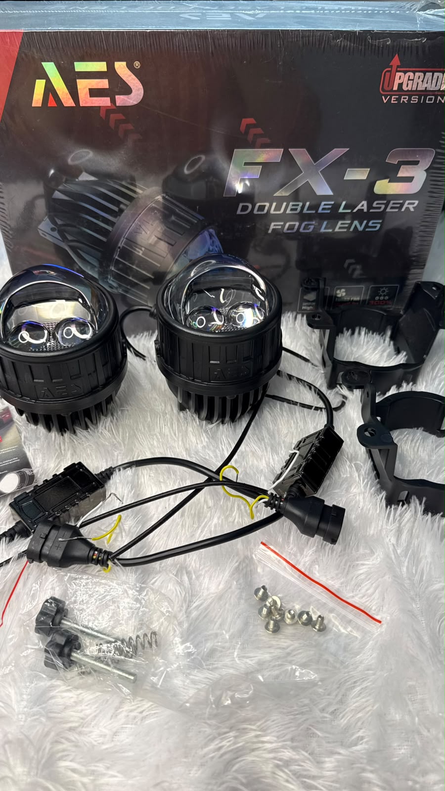 AES FX-3 New Launch Double Laser Fog Lens Projector Light -(1 Year Warranty)