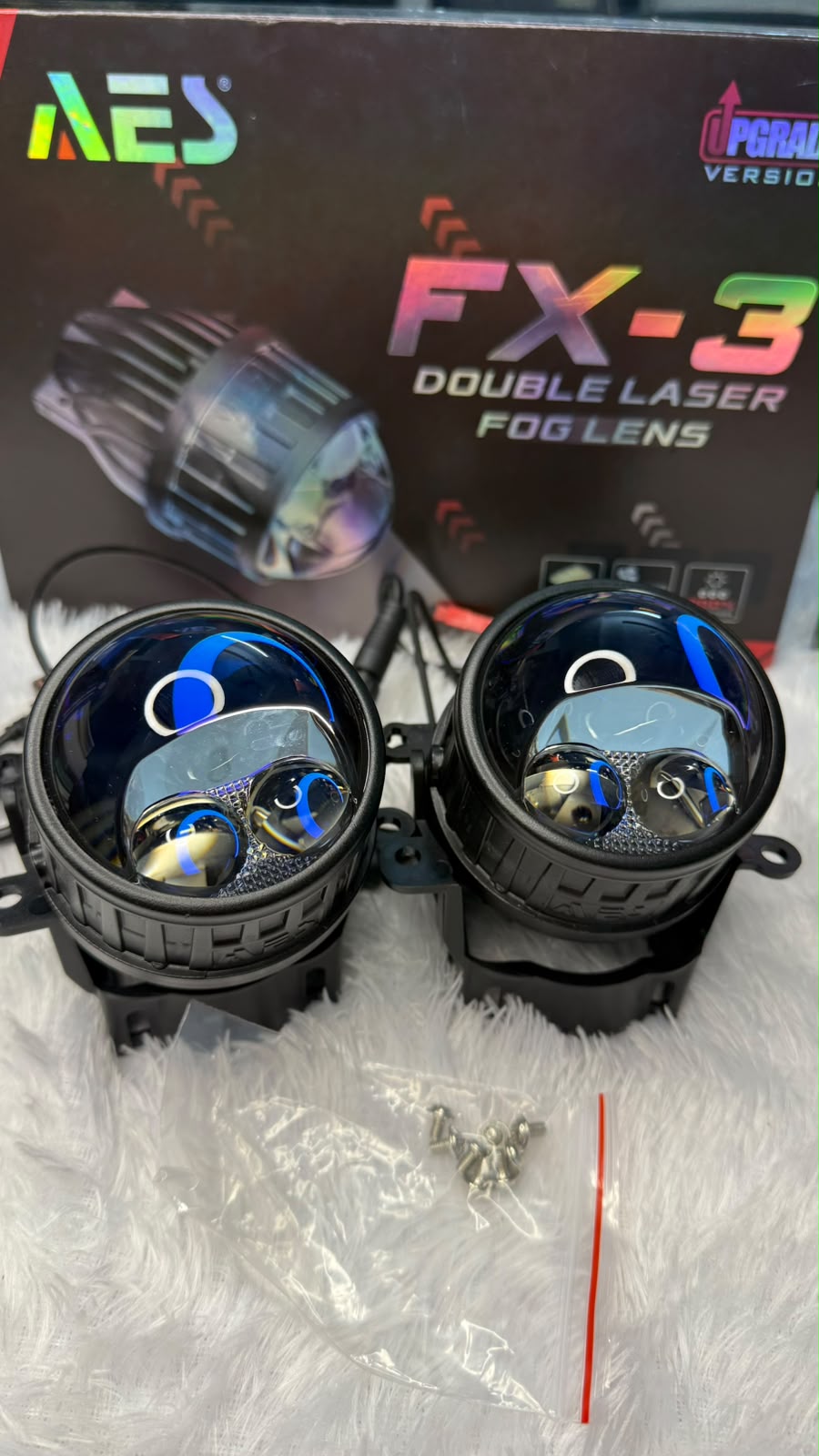 AES FX-3 New Launch Double Laser Fog Lens Projector Light -(1 Year Warranty)