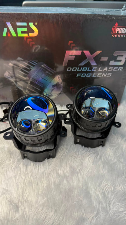 AES FX-3 New Launch Double Laser Fog Lens Projector Light -(1 Year Warranty)