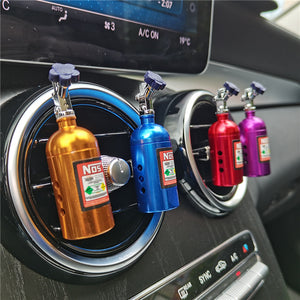 Zinc Alloy Nos Car Air-Vent Air Freshener Fragrance Diffuser Perfume Aromatherapy Interior Decoration For All Type Cars AC Vents(1 Pc, Colour May Vary)