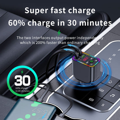 CAR-Y3 Super Fast Charge 4-in-1 Car FM Transmitter
