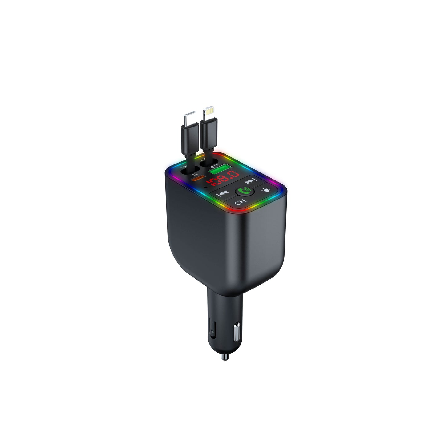 CAR-Y3 Super Fast Charge 4-in-1 Car FM Transmitter