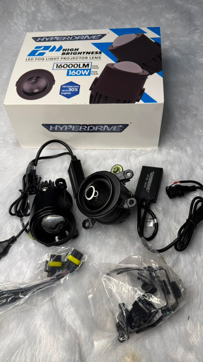 Hyperdrive 2-Inch High Brightness 160 W  Fog Light Projector