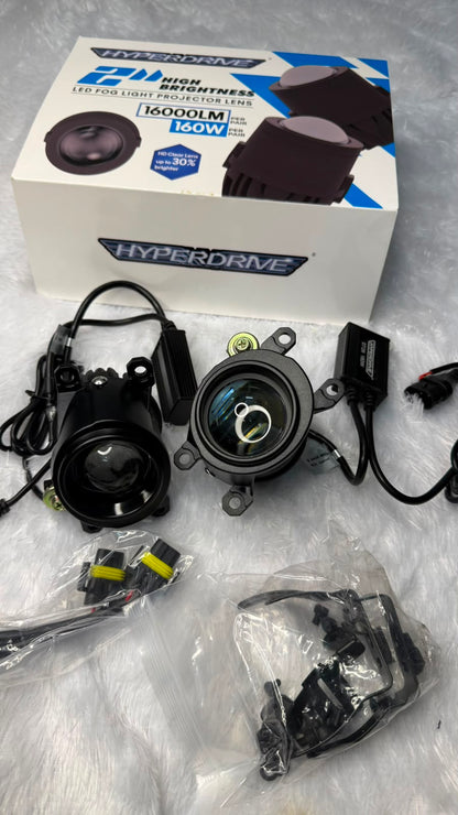 Hyperdrive 2-Inch High Brightness 160 W  Fog Light Projector