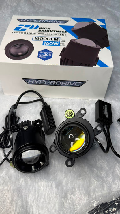 Hyperdrive 2-Inch High Brightness 160 W  Fog Light Projector