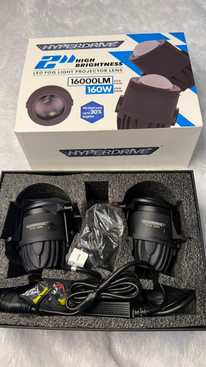 Hyperdrive 2-Inch High Brightness 160 W  Fog Light Projector
