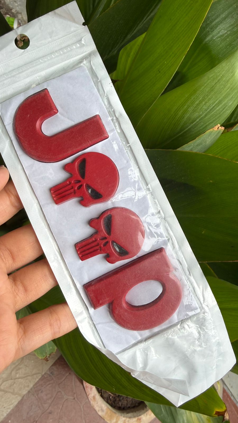 3D Metal For Jeep Skull Emblem Badge Sticker Premium Chrome Finish Decorative Logo