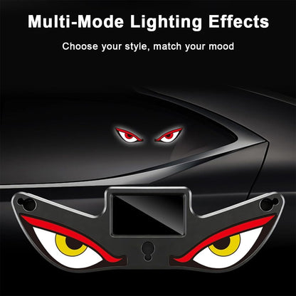 Caroxygen Solar Powered Devil Eyes Light for Car Rear Window Light for Night Driving & Styling