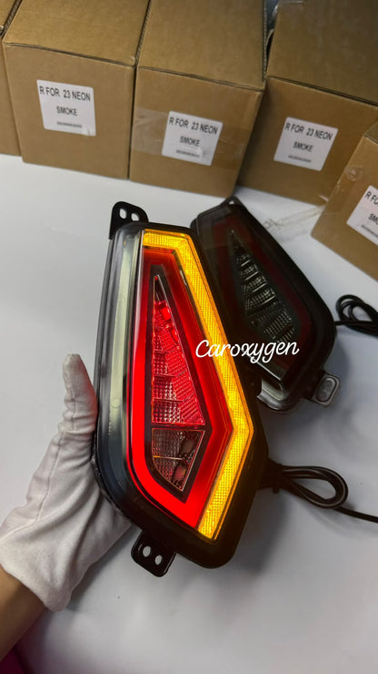 Caroxygen LED Reflector Light for Tata Nexon 2023 – Smoke Onwords Pack of 2