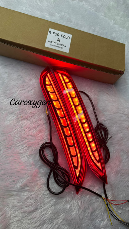 Rear Bumper Reflector led Light For Vw Polo Light  - Pack Of 2