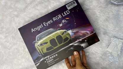 Universal RGB LED Angel Eyes DRL Headlight  | Multicolor Bluetooth/App Control
