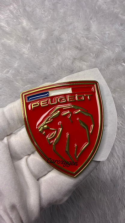 Caroxyen Tiger Shield Car Emblem Sticker – Premium 3D Metal Finish