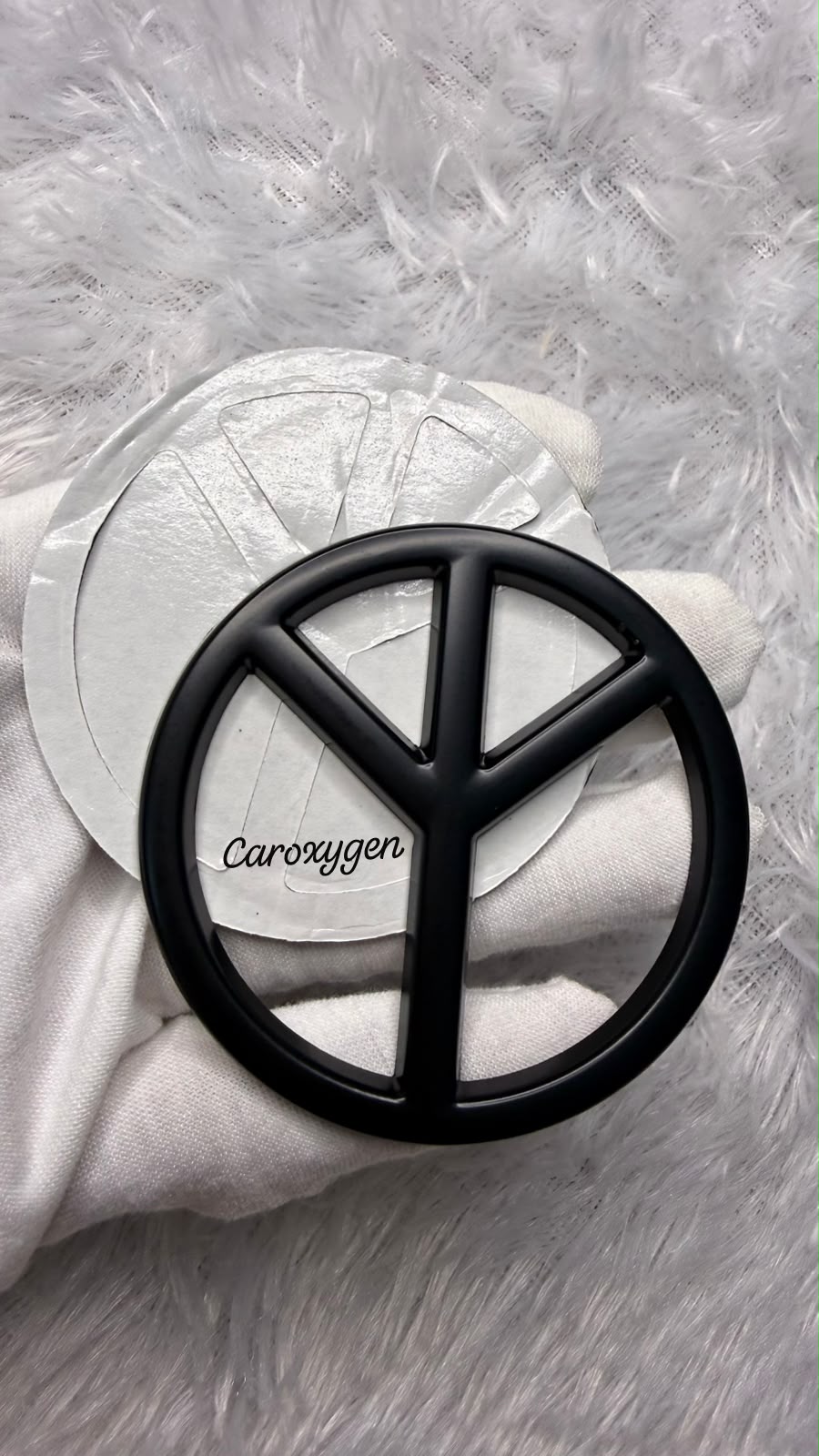 Universal Peace Round  logo car emblem Badge 3D Metal blk Badge For car,Bike & thar