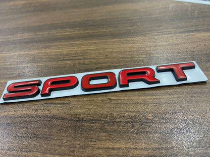 SPORT Emblem 3D Metal Badge Car Side Fender Rear Trunk Car Sticker Decal For Dodge Hon da Ni ssan Kia Chevy R ange R over