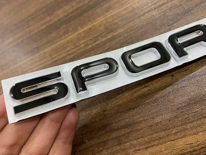 SPORT Emblem 3D Metal Badge Car Side Fender Rear Trunk Car Sticker Decal For Dodge Hon da Ni ssan Kia Chevy R ange R over