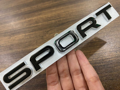 SPORT Emblem 3D Metal Badge Car Side Fender Rear Trunk Car Sticker Decal For Dodge Hon da Ni ssan Kia Chevy R ange R over