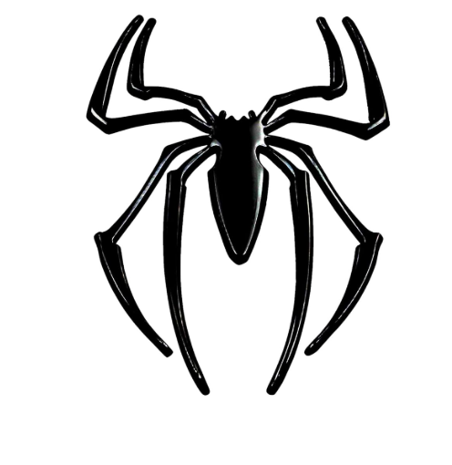 Caroxyen 3D Black Spider Car Sticker Emblem