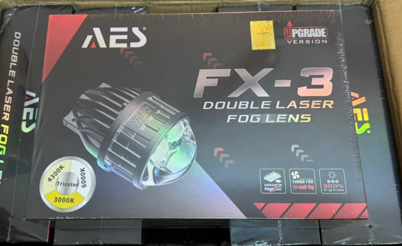 AES FX-3 New Launch Double Laser Fog Lens Projector Light (Set of 2)