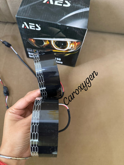 LED Angel Eyes Headlight Round Shape Shroud