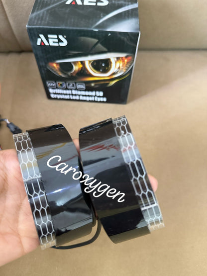 LED Angel Eyes Headlight Round Shape Shroud