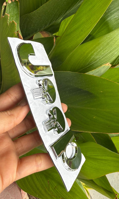 3D Metal For Jeep Skull Emblem Badge Sticker Premium Chrome Finish Decorative Logo