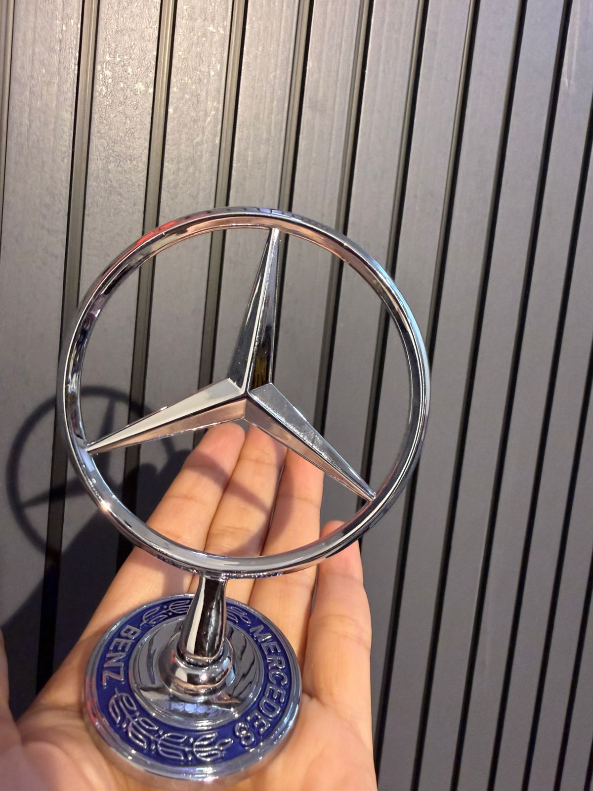 3D chrome Zinc alloy cover with standard hood, modified front logo for Mercedes Benz