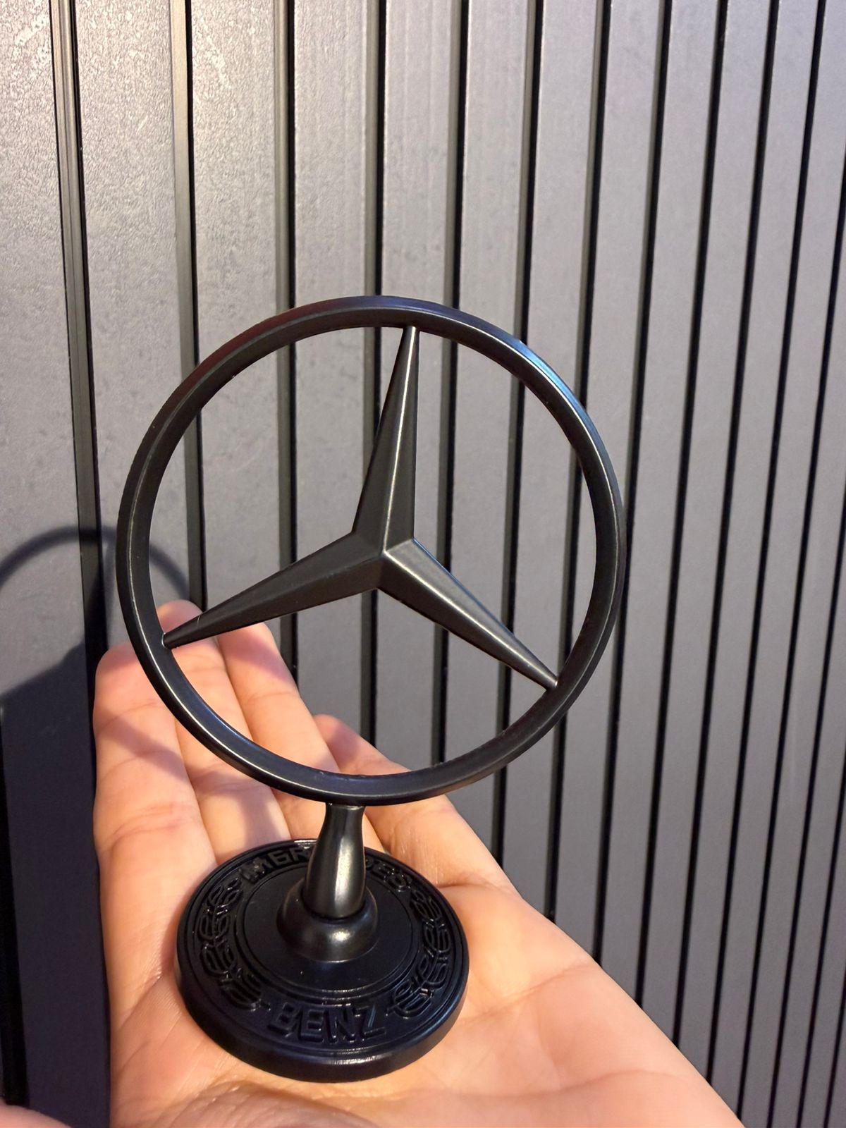 3D chrome Zinc alloy cover with standard hood, modified front logo for Mercedes Benz