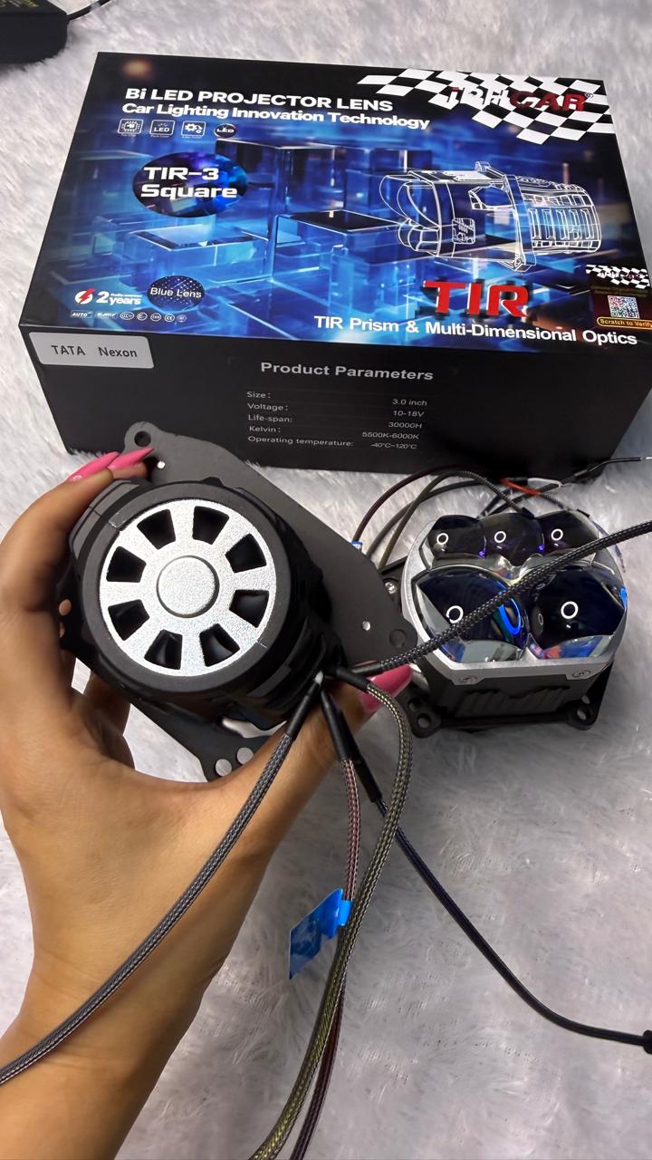IPH TIR-3 Square Bi-LED Projector Lens for Tata Nexon - 1 Year Warranty
