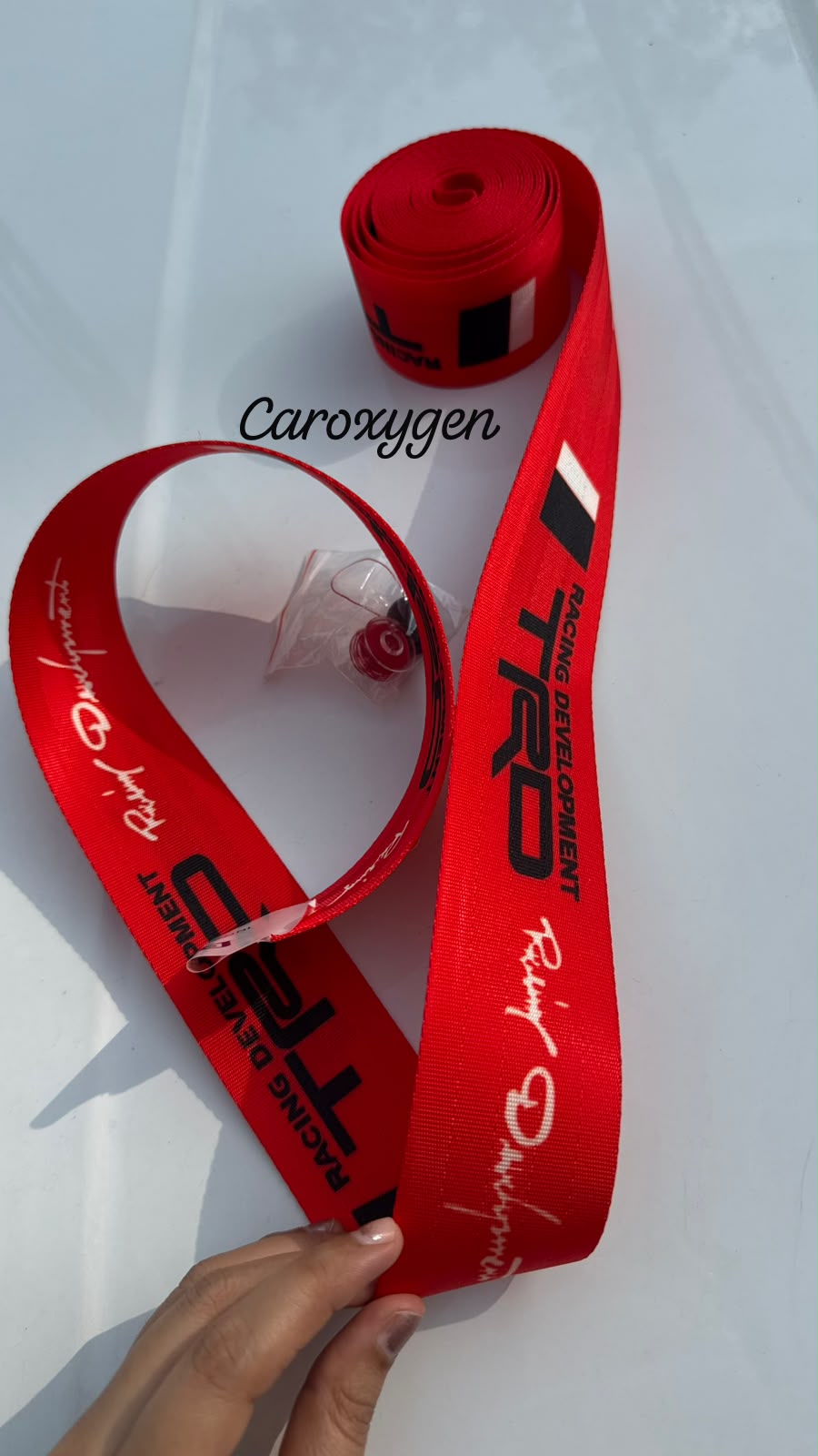 RED TRD Sports 3.6m CAR SEAT Belt