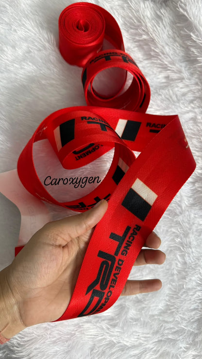 RED TRD Sports 3.6m CAR SEAT Belt