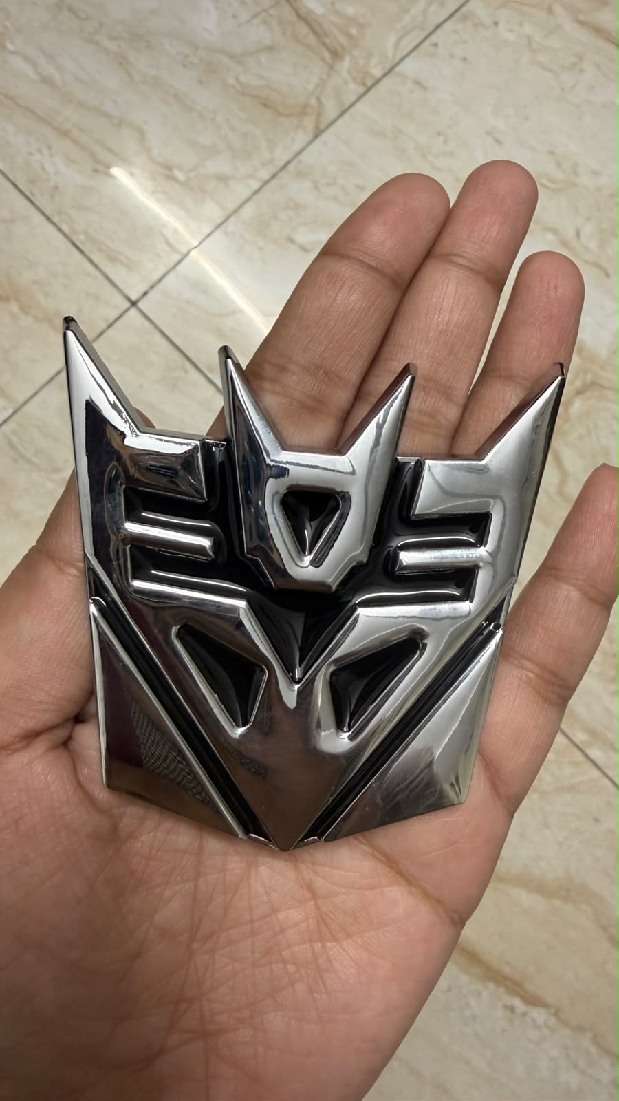 3D Metal Transformer  Emblem Badge – Universal Chrome Black Auto Logo Decoration for Cars & Bikes