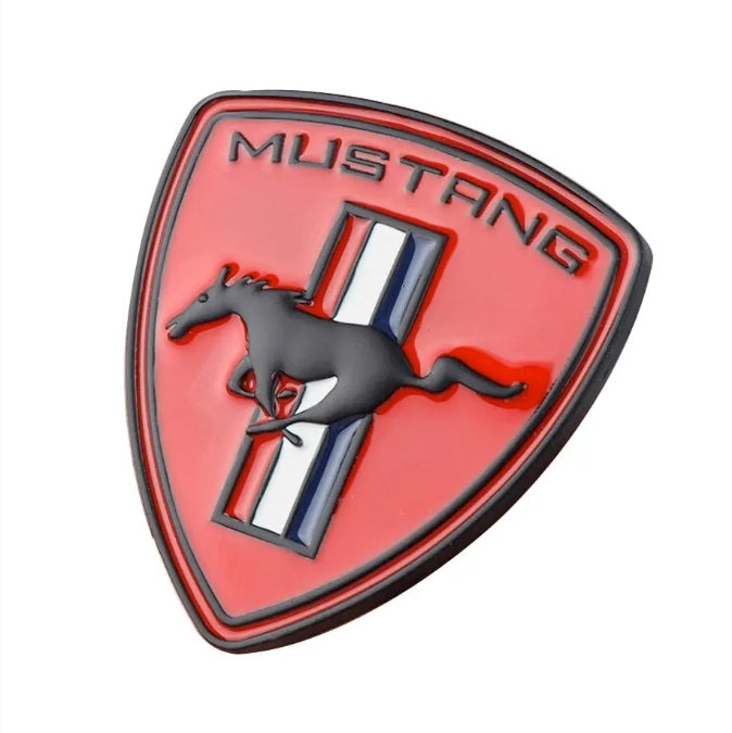 D Metal Running Horse Pony Car Side Fender Rear Trunk Emblem Badge Grille Emblem Decals For Ford Mustang GT Accessories