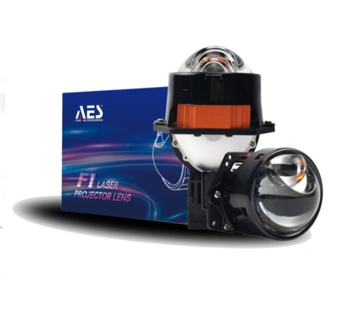 AES F1 Pro Directive Laser Bi-Led Projector Lens 75W Headlight Automotive Bi Led Projector Lens