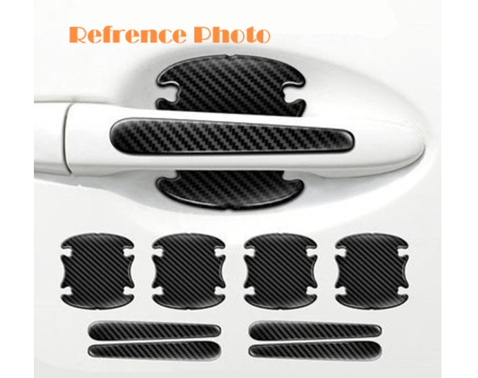 Car Door Handle Bowl Anti-scratch Stickers Carbon Fiber Protective Film Cars Car Handle Anti-collision Protection Strip