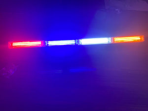 CAR LED Strobe Police Light Flasher Car Fancy Lights  (Multicolor) - Colour - Red , Blue , White , Red
