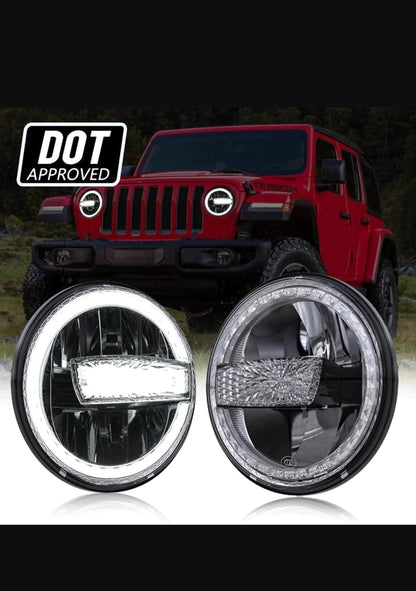 Wrangler /Mahindra Thar Headlight, Right & Left