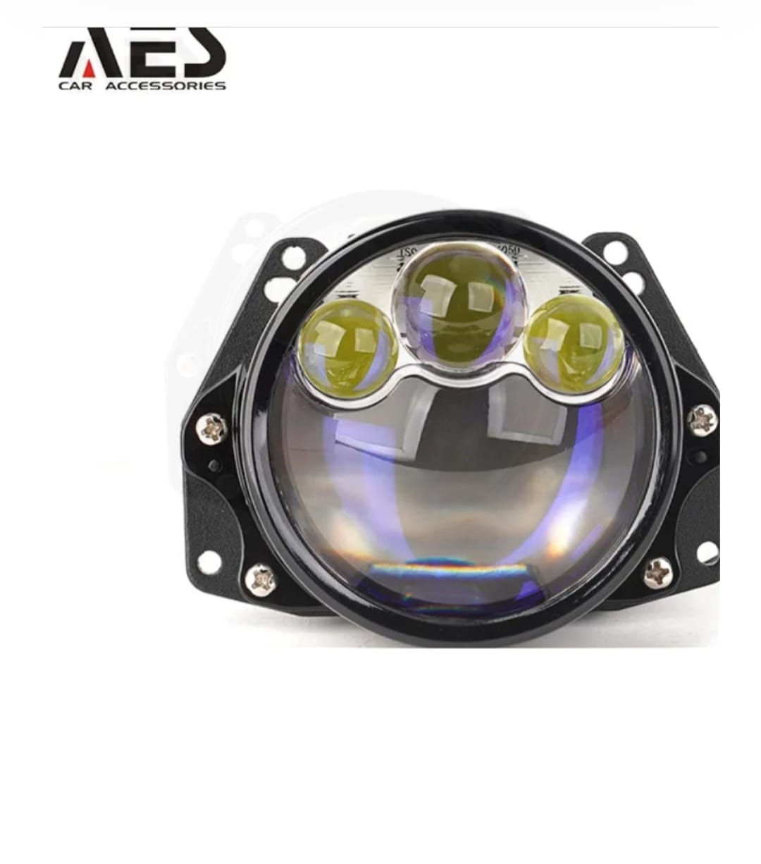 AES UX-3 Bi led 3 inch Triple Laser projector Lamp for Headlights 45W/80W Per Piece (1 Year Warranty