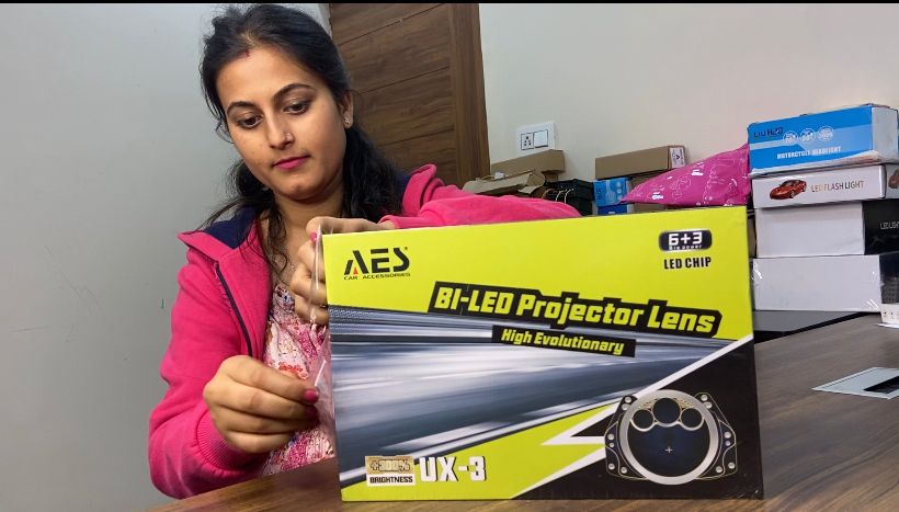 AES UX-3 Bi led 3 inch Triple Laser projector Lamp for Headlights 45W/80W Per Piece (1 Year Warranty