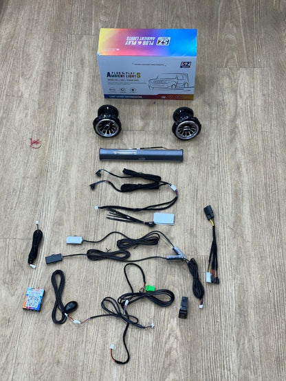 New Suzuki Jimny K4 Ambient Light 7in1 App+ Voice Air Conditioning Vent, 5 LED Colors Car Interior Atmosphere Lighting Kit