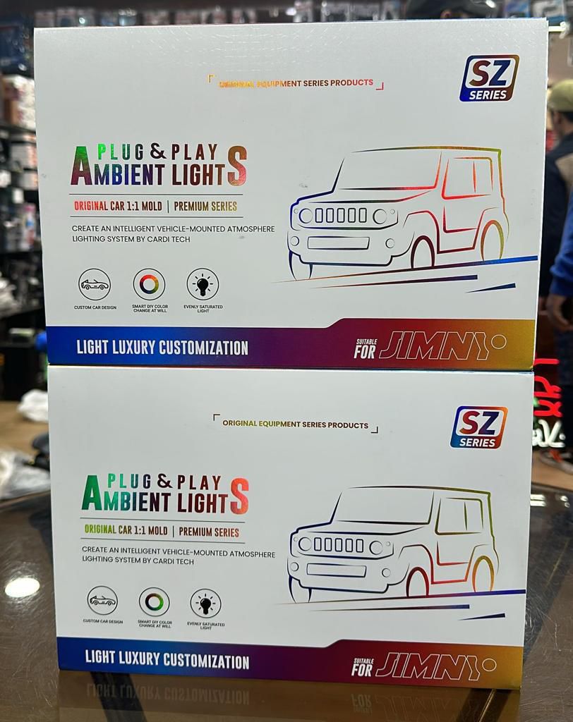 New Suzuki Jimny K4 Ambient Light 7in1 App+ Voice Air Conditioning Vent, 5 LED Colors Car Interior Atmosphere Lighting Kit