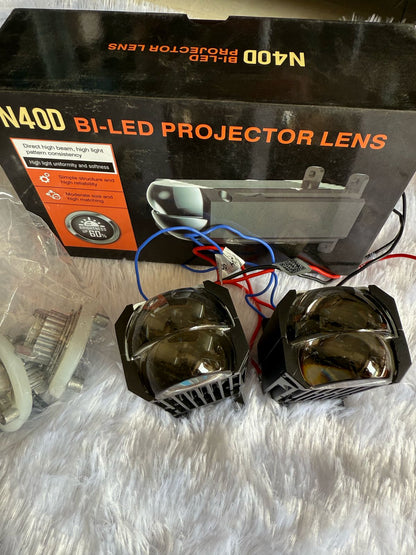 N40D Bi Led Projector Lens -Fog Projector with Laser for Grills