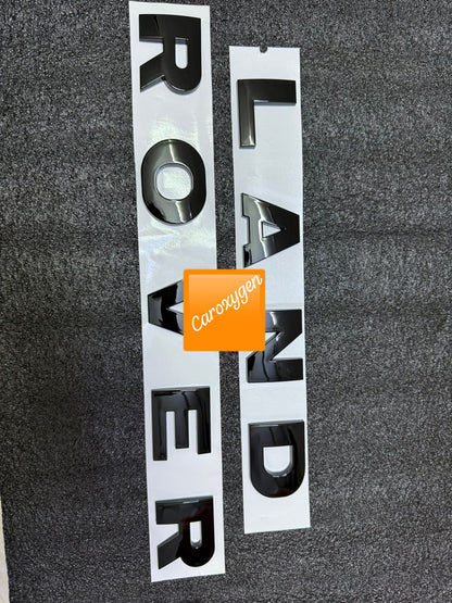 Land ROVR Hood Emblem Letter Silver