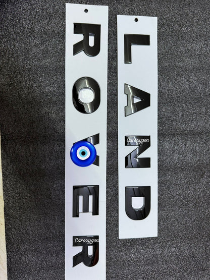 Land ROVR Hood Emblem Letter Silver