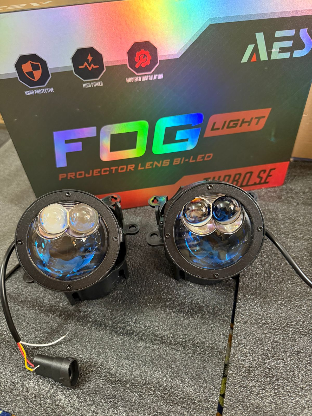 AES Turbo SE (Double Laser) Fog Projector Light 3 inch