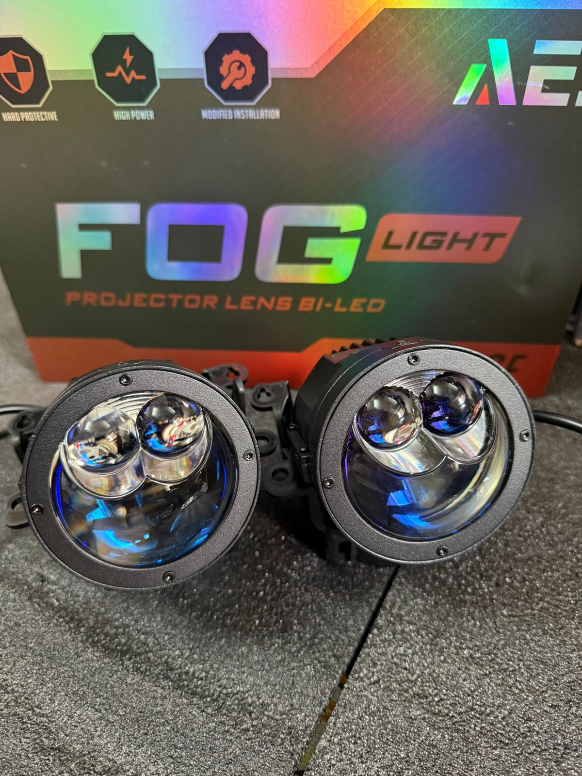 AES Turbo SE (Double Laser) Fog Projector Light 3 inch