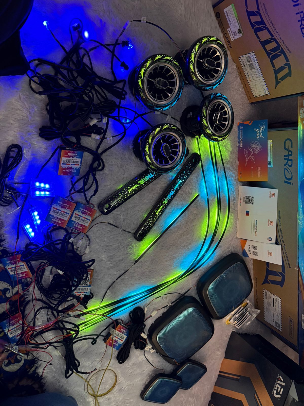 Cardi k6 Ambient Light For Mahindra THAR  Set of 28