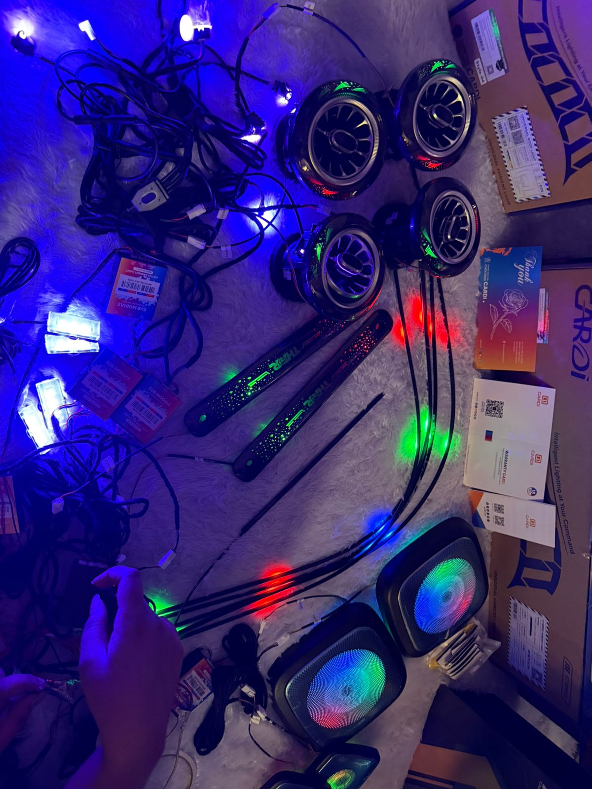 Cardi k6 Ambient Light For Mahindra THAR  Set of 28