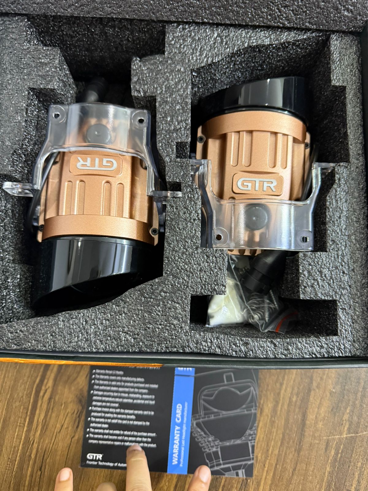 GTR 302 3.0" Bi-LED Fog Lamp Gold Edition | Signature Edition Blue Lens | 2025 New Arrival | 90W/110W High Power Car Projector Fog Light