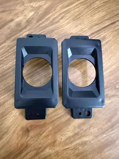 3 Inch Fog Light Mounting Bracket Frame Compatible for Cars & SUVs | Heavy Duty Plastic Housing | PairÂ (LeftÂ &Â Right)