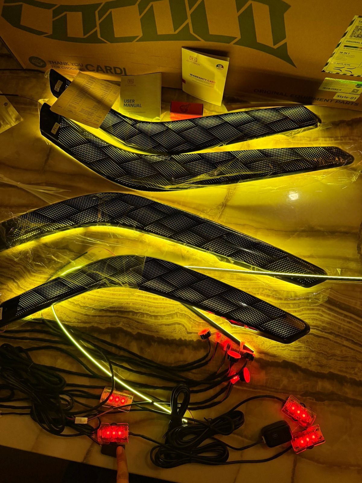 CARDI 18-in-1 OEM Ambient Light Kit for Tata Nexon & Curvv | Original Equipment Parts | Multi-Color Car Interior LED Lighting Set (Style-01)